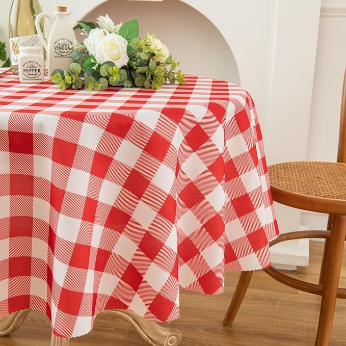 Waterproof Plaid Tablecloth Fabric - Image 7