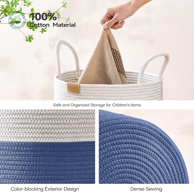 Laundry Hamper 62L, Large Laundry Basket - Image 5