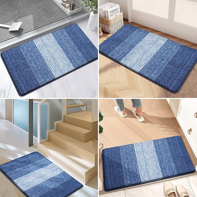 Kitinjoy Indoor Outdoor Door Mat, 48x30 Non-Slip Absorbent Dirt Trapper - Image 6