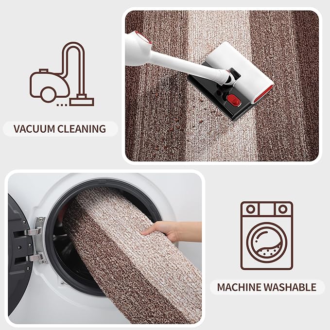 Kitinjoy Indoor Outdoor Door Mat, 59x24 Non-Slip Absorbent Dirt Trapper - Image 5
