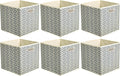 Amazon Basics Collapsible Cube Storage Organizer Bins, 10.5 x 10.5 x 11 inches by AmazonBasics