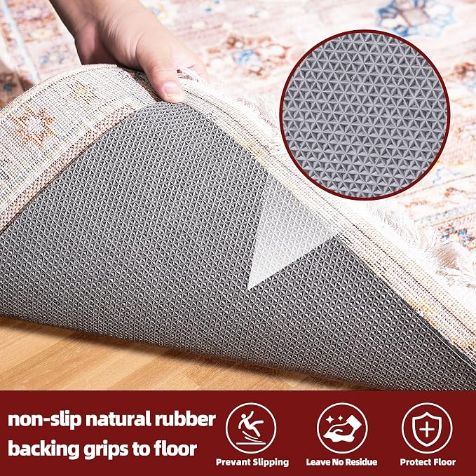 BAGAIL Felt and Natural Rubber Backing Rug Pads 1/8” Thick, 2 x 6 Ft Non Slip - Image 4