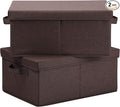 HOONEX Linen Foldable Storage Bins by HOONEX
