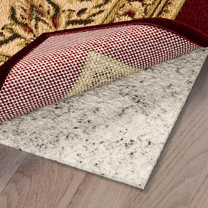 Ottomanson 2'7" x 12' Non-Slip Rug Pad Gripper 1/12 Inch Ultra Thin Dual by Ottomanson