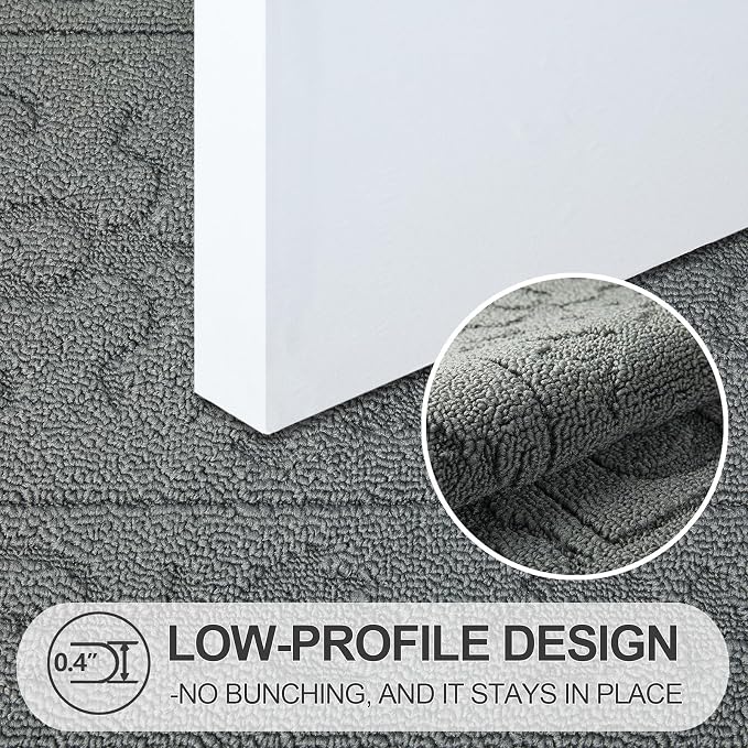 FONEYI Indoor Door Mat 24" x 36", Dirt Trapper Door Mats Non-Slip Entryway Rugs - Image 3