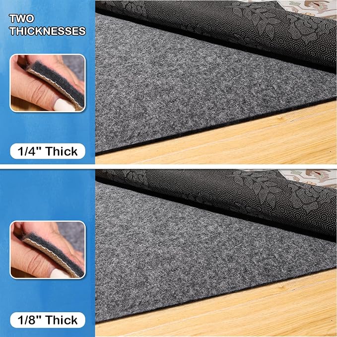 Non-Slip Rug Pads 4 x6 ft, 100% Waterproof Rugs Non Skid Rug Pad - Image 3