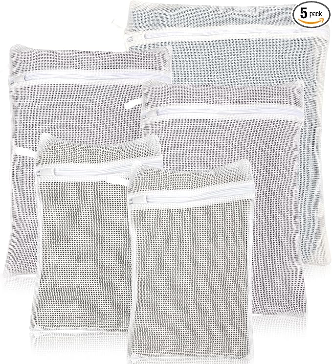 5-Piece Organic Cotton Laundry Bags by NAHADS