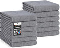 Homaxy Premium Kitchen Towels, Large Cotton Kitchen Hand Towels, Flat and Terry by Homaxy