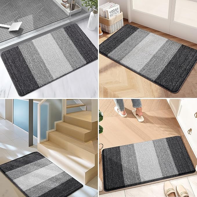 Kitinjoy Indoor Outdoor Door Mat, 47x20 Non-Slip Absorbent Dirt Trapper - Image 6