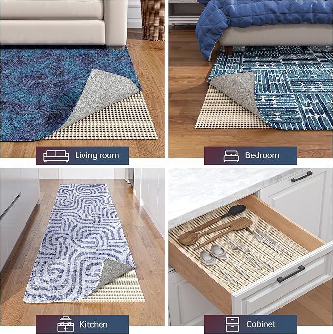 Non-Slip Rug Pad Gripper 5x8 Feet, Anti Skid Mat - Image 6