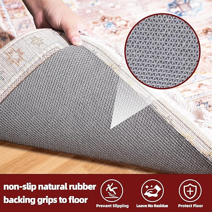 BAGAIL Felt and Natural Rubber Backing Rug Pads 1/4” Thick, 8 x 10 Ft Non Slip - Image 4