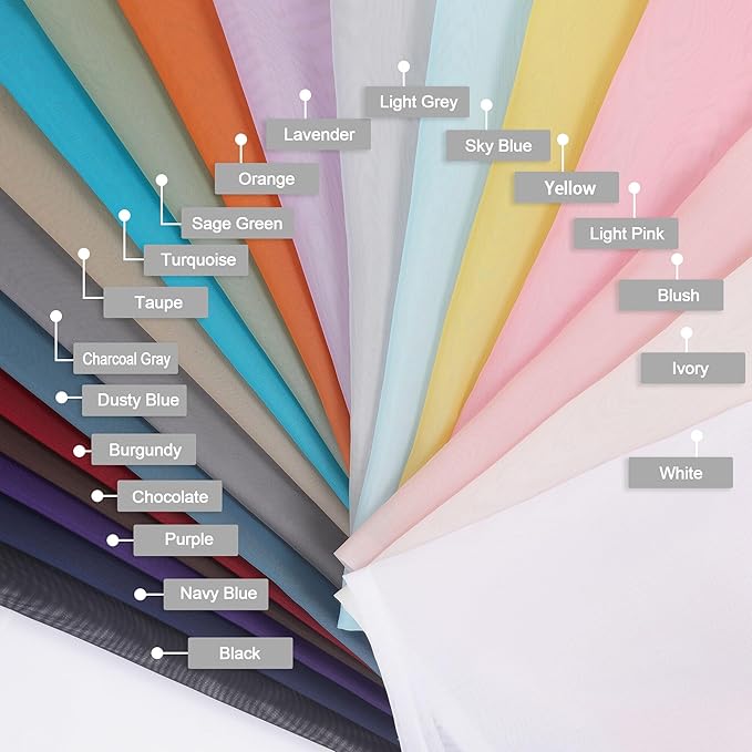 Chyhomenyc Burgundy Sheer Curtains 84 Inches Long 2 Panels Set, Light Filtering - Image 7