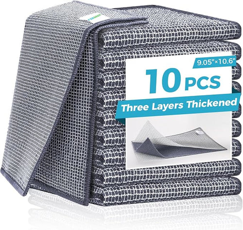 10 Pcs New Upgrade 3-Layer Non Scratch Wire Dishcloth, Wire Dishwashing Rag by Unknown
