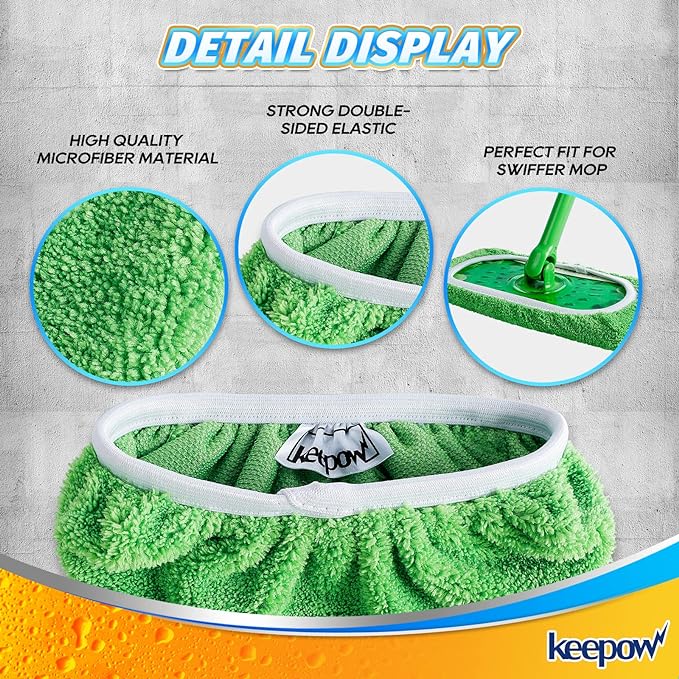 KEEPOW Reusable Wet Pads Refills Compatible - Image 6