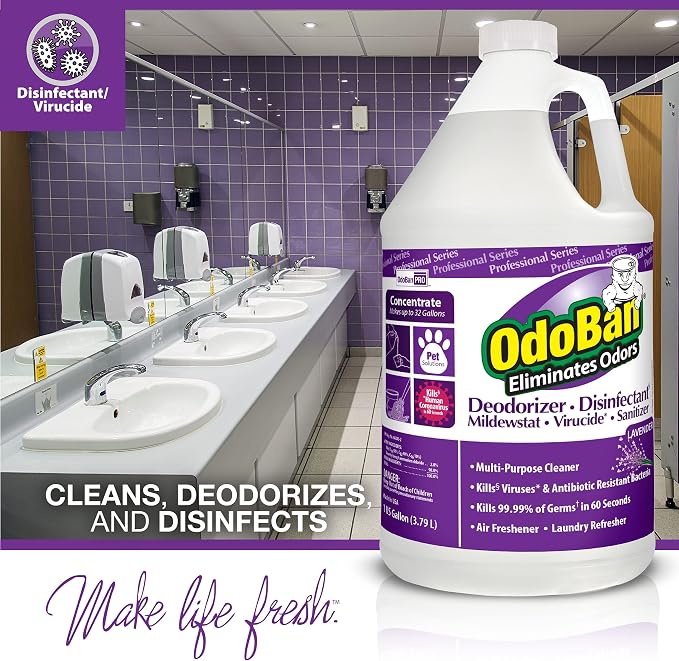 OdoBan Professional Disinfectant and Odor Eliminator Concentrate, Made in the - Image 4