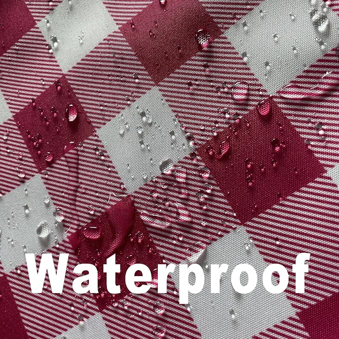 Waterproof Gingham Tablecloth Fabric - Image 4