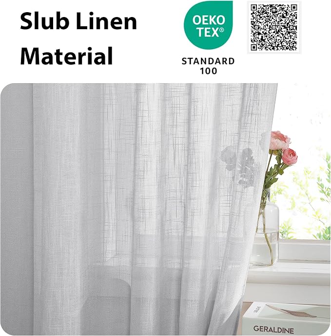 NICETOWN Door Curtain Panel Sheer - Image 4