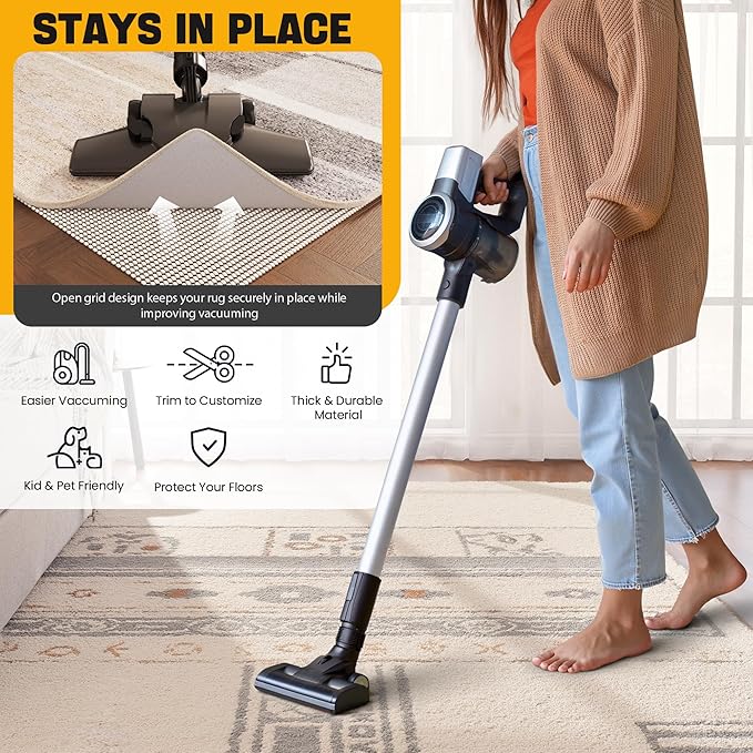 Non-Slip Rug Pad Gripper 9x12 Feet, Anti Skid Mat - Image 5