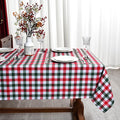 Waterproof Checkered Tablecloth Fabric by Essifunia