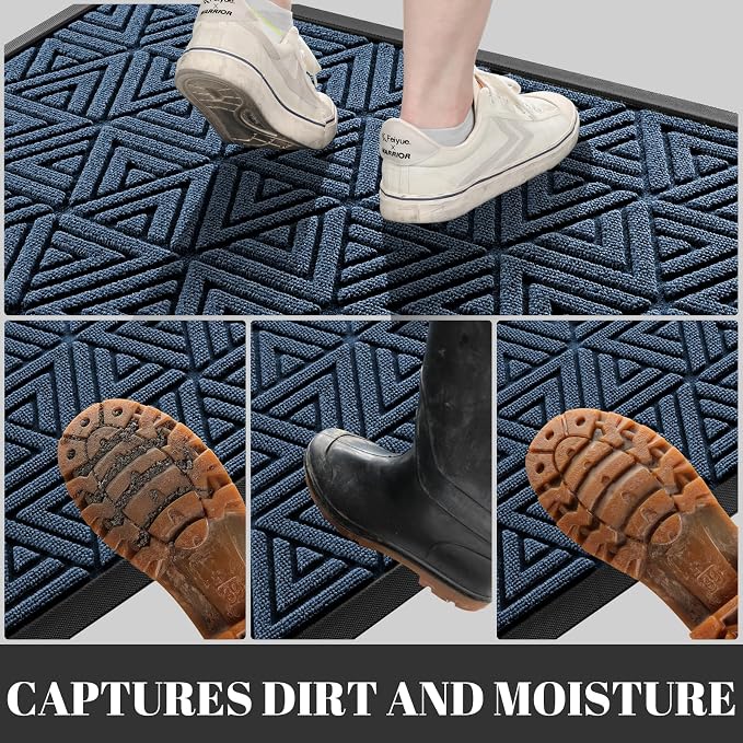 Yimobra Outdoor Mats for Front Door 29.5x17, All-Weather Waterproof Non-Slip - Image 5