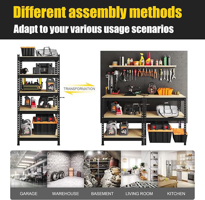 PrimeZone 32" W x 16" D x 63" H Storage Shelves - Image 7
