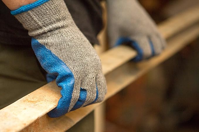 G & F Products - 3100-10 120 Pairs Large Rubber Latex Double Coated Work Gloves - Image 4