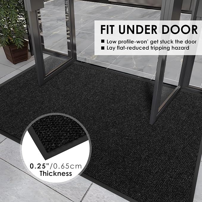 3′ x 38′ Front Door Mat Indoor Outdoor Entrance, Commercial Floor Mat Heavy - Image 4