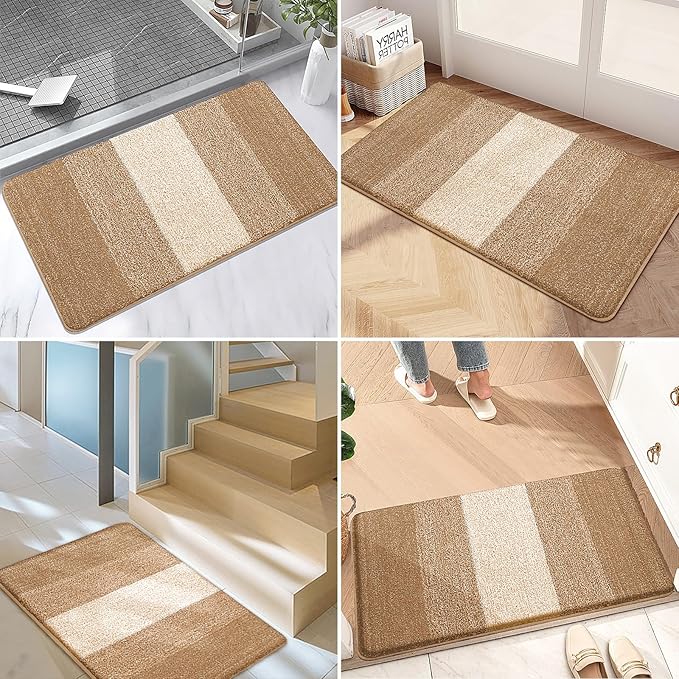 Kitinjoy Indoor Outdoor Door Mat, 36x24 Non-Slip Absorbent Dirt Trapper - Image 6