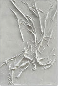 NANKAI Hand-Painted White Texture Abstract Art Painting Minimalist Art Home by NANKAIOilPaintingArt