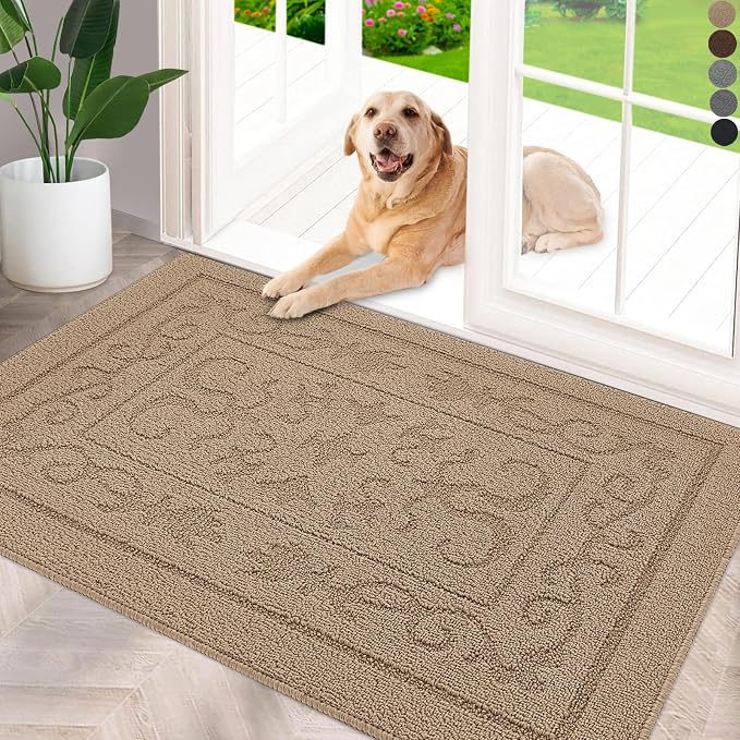 FONEYI Indoor Door Mat 32" x 48", Dirt Trapper Door Mats Non-Slip Entryway Rugs by FONEYI