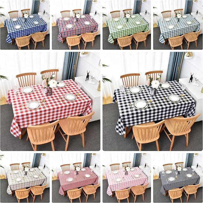 Classic Gingham Buffalo Tablecloth Fabric - Image 4