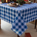 Classic Gingham Buffalo Tablecloth Fabric by Essifunia