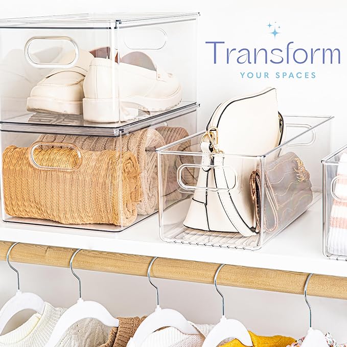 Plastic Food Storage Clear Container Bin - Image 2