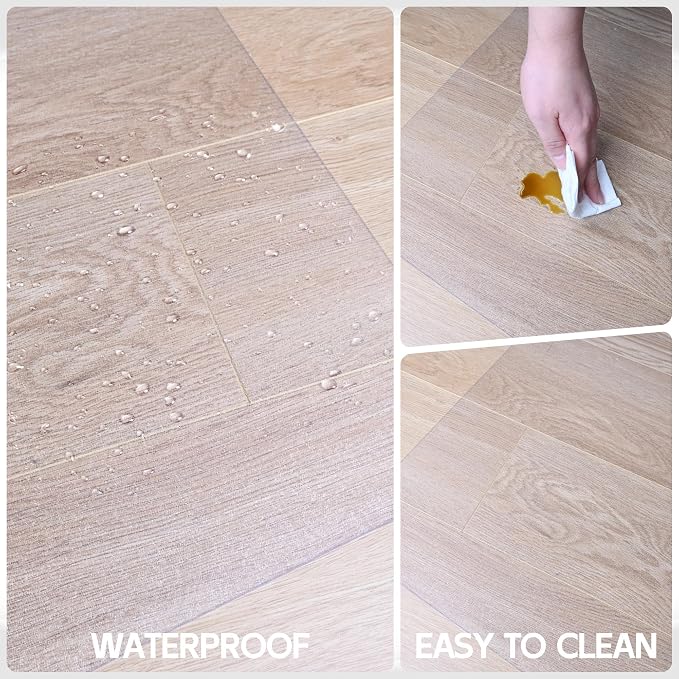 Office Chair Mat for Hardwood Floor, 48” x 40” Crystal Clear Hard Floor Chair - Image 4